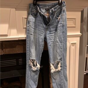 American Eagle Outfitters Ripped Light Blue Jeans